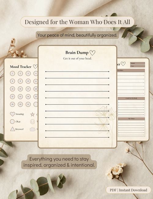 MINIMALIST Self Care Planner