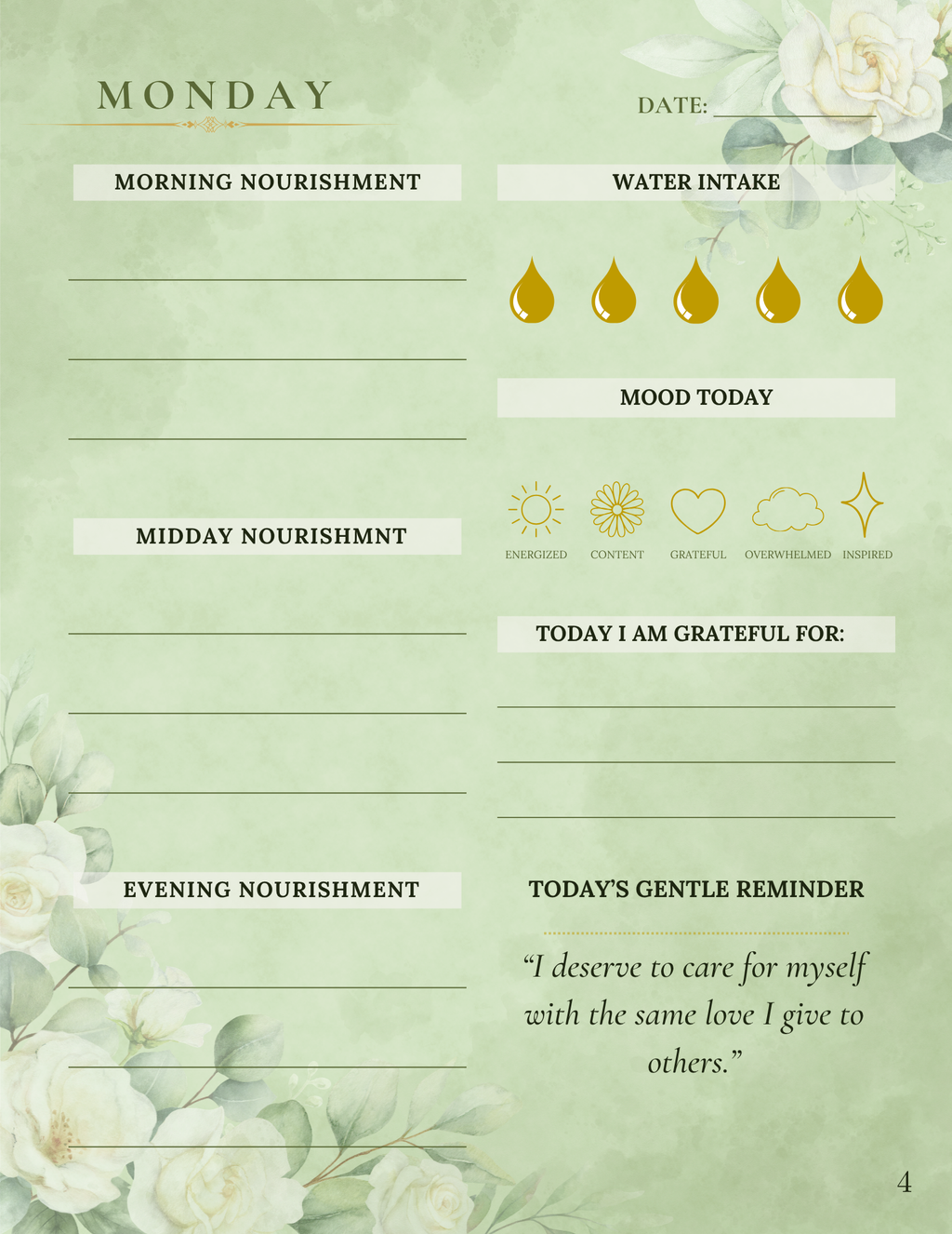 NOURISH Mindful Food Journal