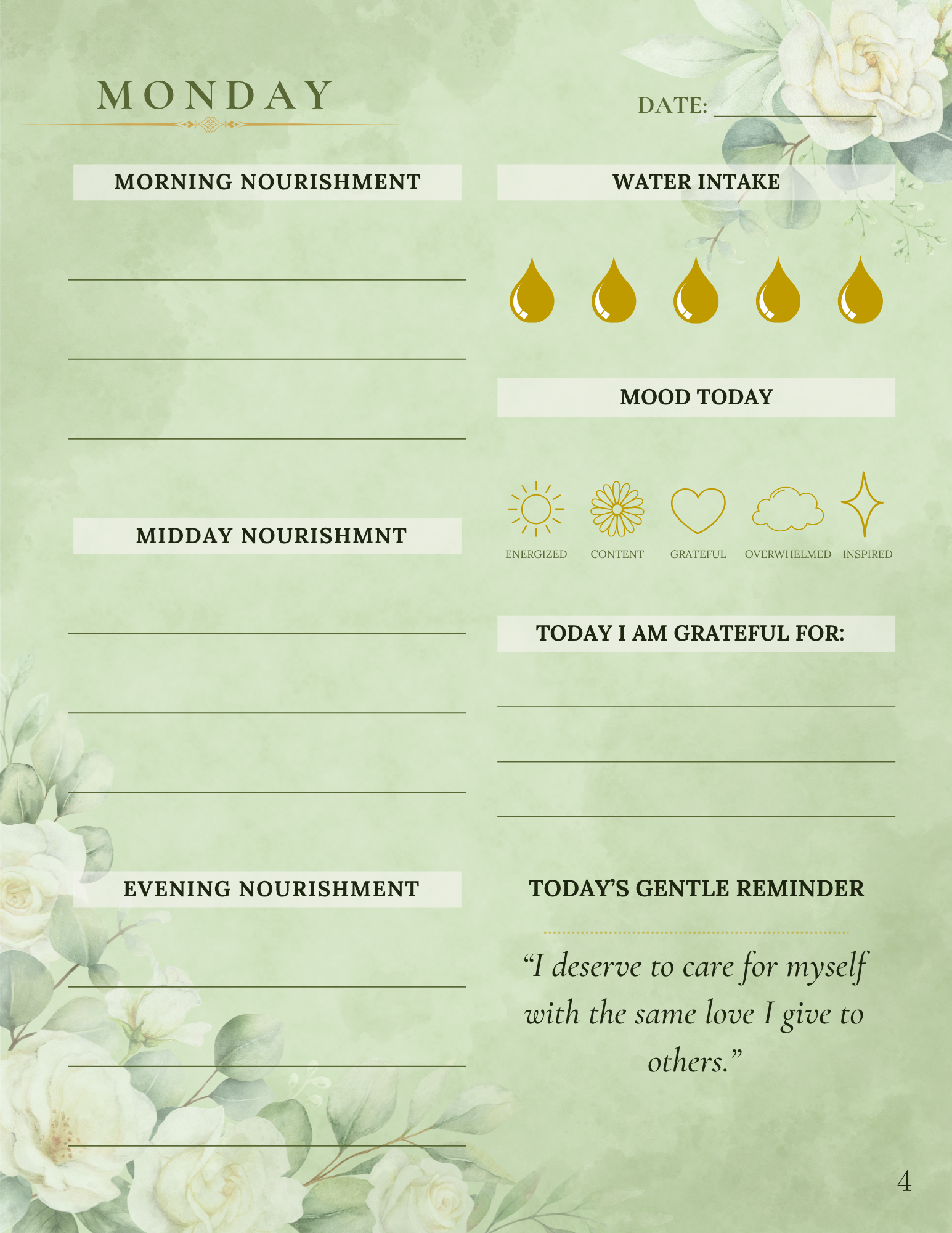 NOURISH Mindful Food Journal